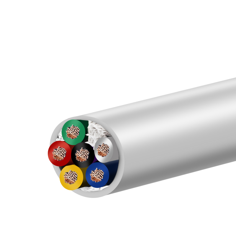 ZR-RVV 6芯  6*0.5mm?--6*2.5mm? 铜芯聚氯乙烯绝缘聚乙烯护套软电线 国标铜芯低压电缆