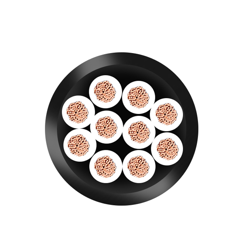 ZR-RVV 10芯  10*0.5mm?--10*1.5mm? 铜芯聚氯乙烯绝缘聚乙烯护套软电线 国标铜芯低压电缆