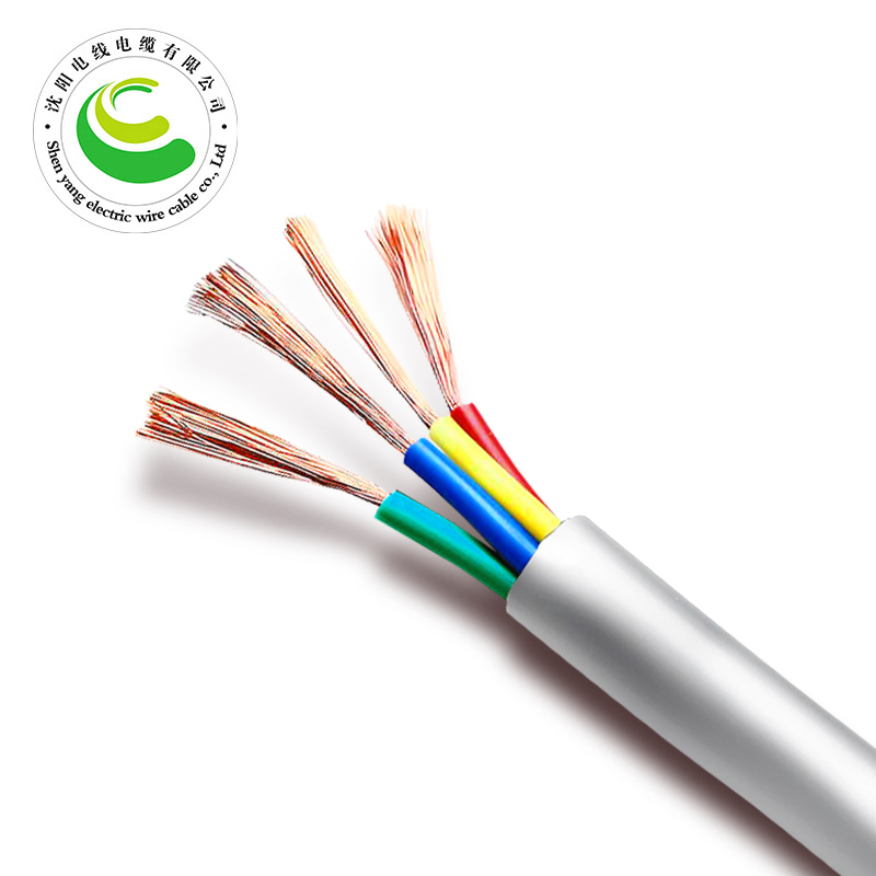 ZR-RVV 4芯  4*0.5mm?-4*6mm? 铜芯聚氯乙烯绝缘聚乙烯护套软电线 国标铜芯低压电缆