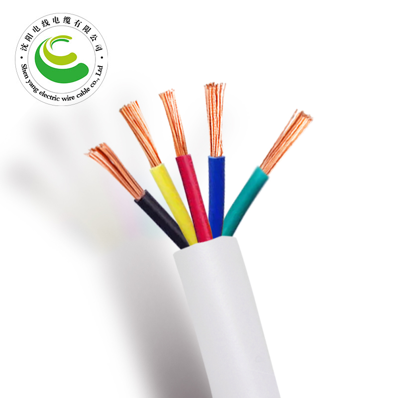 ZR-RVV 5芯  5*0.5mm?-5*6mm? 铜芯聚氯乙烯绝缘聚乙烯护套软电线 国标铜芯低压电缆