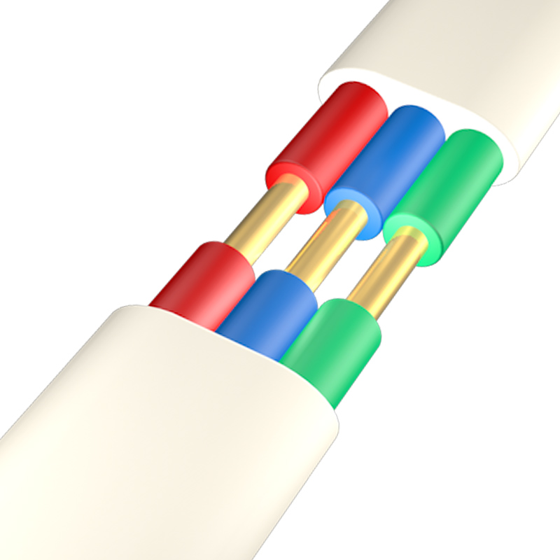 3芯  ZR-BVVR  3*1.5mm?-3*10mm?  阻燃铜芯聚氯乙烯绝缘聚乙烯护套扁型电线