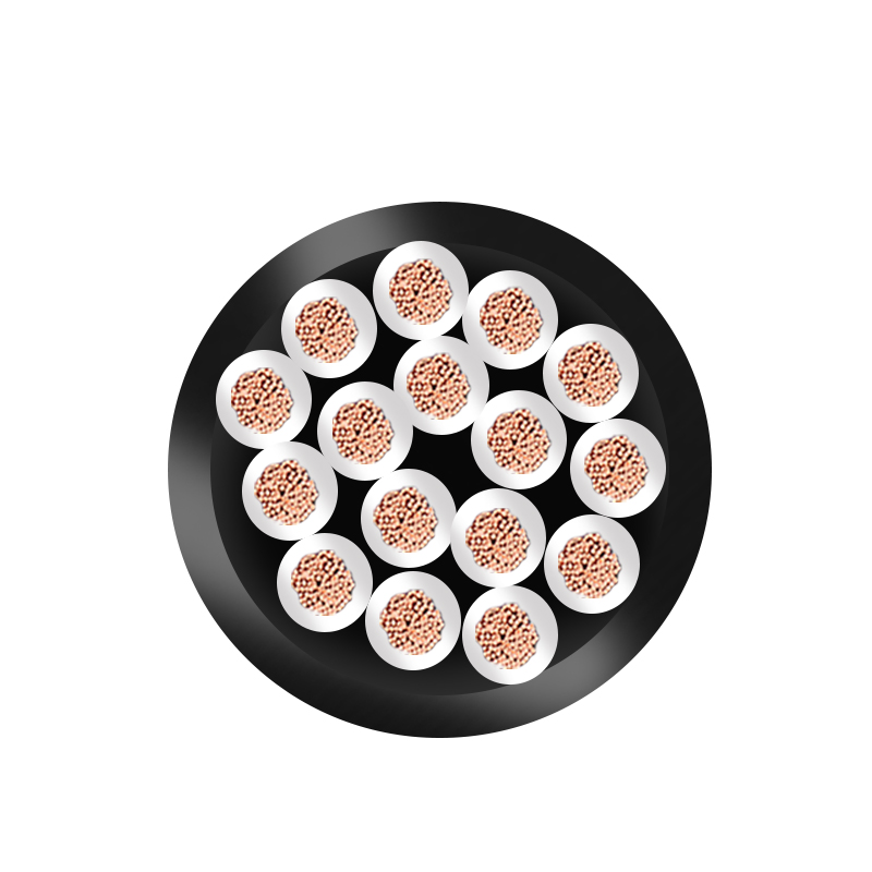 ZR-RVV 16芯  16*0.5mm?--16*1.0mm? 铜芯聚氯乙烯绝缘聚乙烯护套软电线 国标铜芯低压电缆