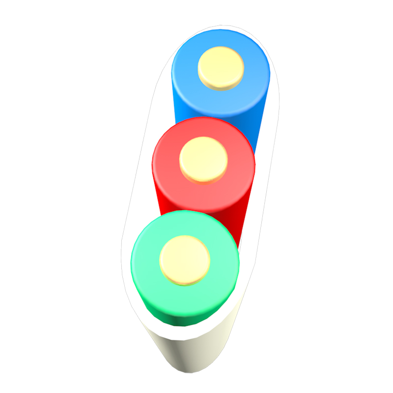 3芯  ZR-BVVR  3*1.5mm?-3*10mm?  阻燃铜芯聚氯乙烯绝缘聚乙烯护套扁型电线