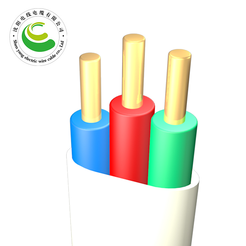 3芯  ZR-BVVR  3*1.5mm?-3*10mm?  阻燃铜芯聚氯乙烯绝缘聚乙烯护套扁型电线