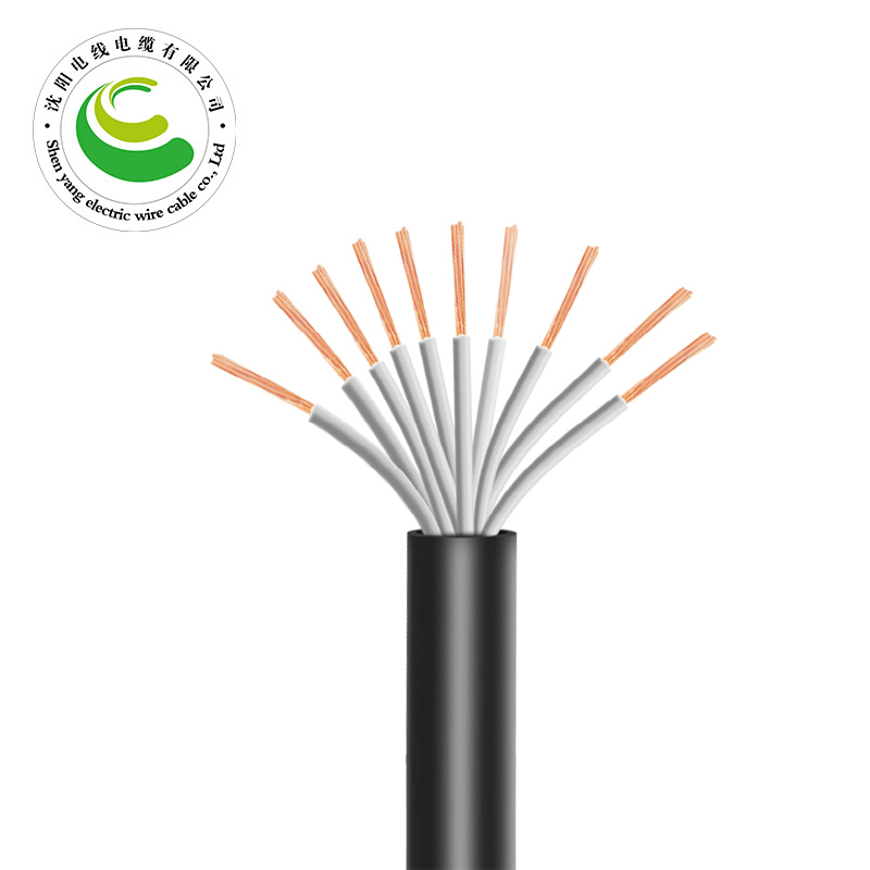 ZR-RVV 10芯  10*0.5mm?--10*1.5mm? 铜芯聚氯乙烯绝缘聚乙烯护套软电线 国标铜芯低压电缆
