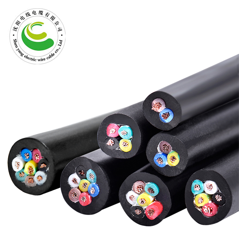 8芯  ZR-YJV 8*0.5mm?--8*2.5mm? 铜芯聚氯乙烯绝缘聚乙烯护套节造软电缆  铜芯电缆