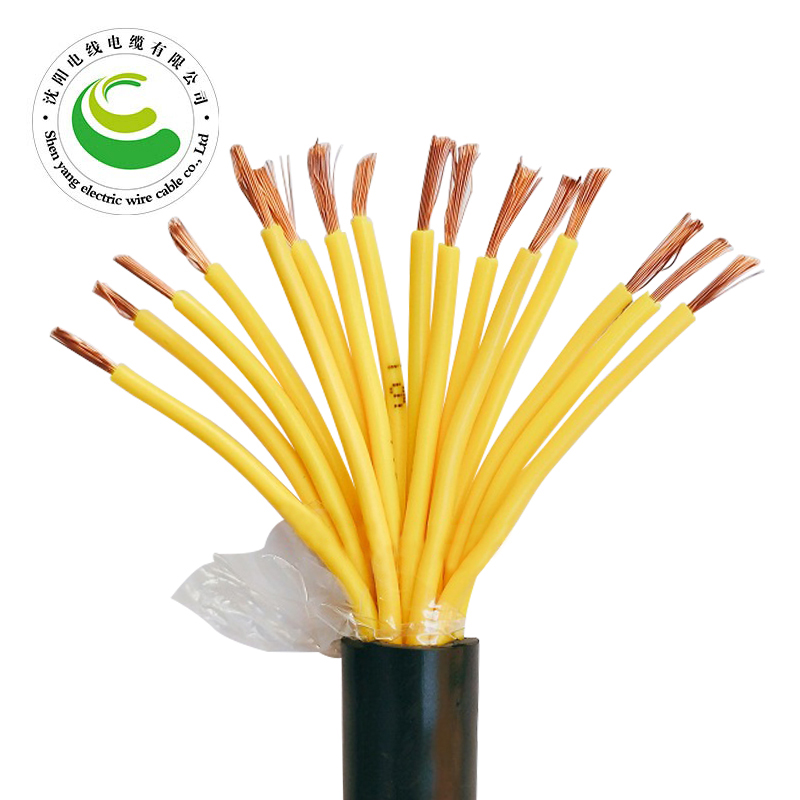 16芯  ZR-YJV 16*0.5mm?--16*2.5mm? 铜芯聚氯乙烯绝缘聚乙烯护套节造软电缆  铜芯电缆