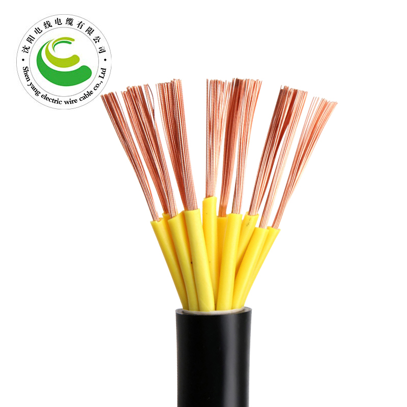 10芯  ZR-YJV 10*0.5mm?--10*2.5mm? 铜芯聚氯乙烯绝缘聚乙烯护套节造软电缆  铜芯电缆