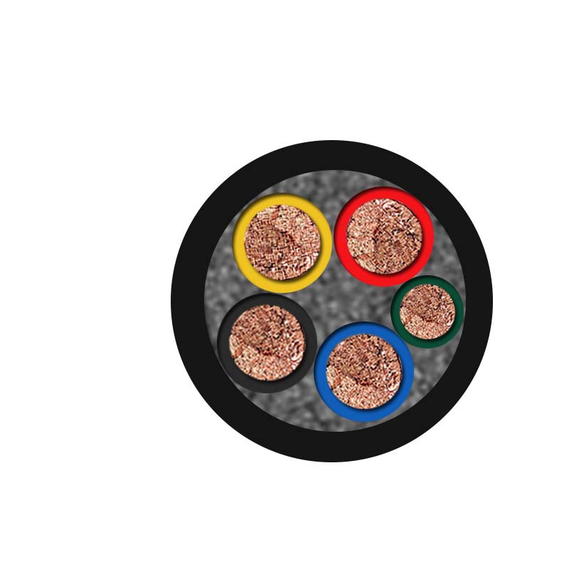 4+1芯  YZ 4*10mm?+1*16mm?--4*10mm?+1*25mm? 中型橡套软电缆 国标铜芯低压电缆