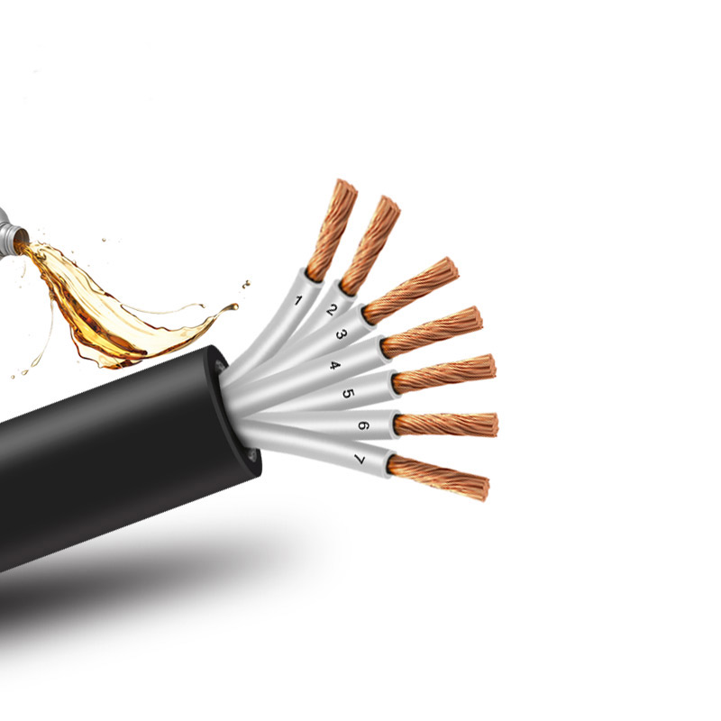 7芯  YZ 7*1.0mm?--7*4mm? 中型橡套软电缆 国标铜芯低压电缆