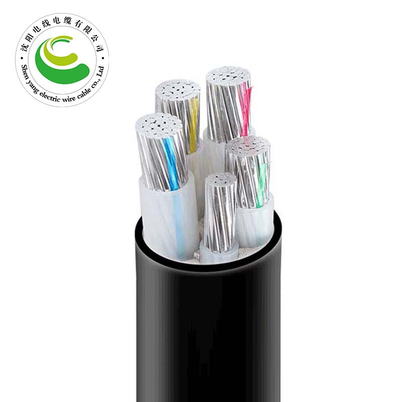 4+1芯  VLV  4*10+1*6mm?--4*300+1*150mm? 阻燃铝芯聚乙烯绝缘聚氯乙烯护套电力电缆 铝芯电力电缆