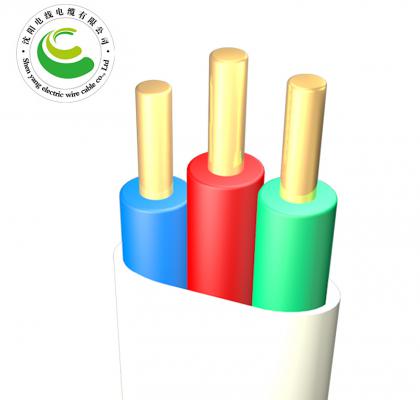 3芯  ZR-BVVR  3*1.5mm?-3*10mm?  阻燃铜芯聚氯乙烯绝缘聚乙烯护套扁型电线