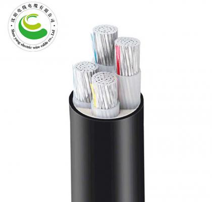 4芯  VLV  4*10mm?--4*300mm? 阻燃铝芯聚乙烯绝缘聚氯乙烯护套电力电缆 铝芯电力电缆
