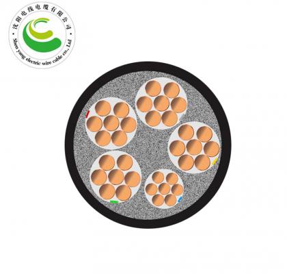 4+1芯  ZR-VV  4*10+1*6mm?--4*300+1*150mm? 铜芯电缆 阻燃铜芯聚氯乙烯绝缘聚氯乙烯护套电力电缆