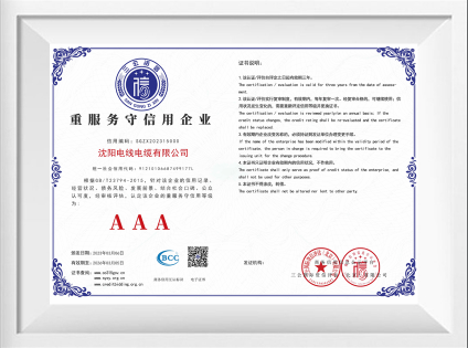 沉服务守信誉企业