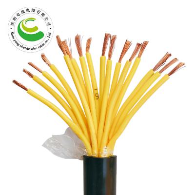 16芯  ZR-YJV 16*0.5mm?--16*2.5mm? 铜芯聚氯乙烯绝缘聚乙烯护套节造软电缆  铜芯电缆