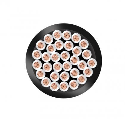 ZR-RVV 32芯  32*0.75mm?--32*1.0mm? 铜芯聚氯乙烯绝缘聚乙烯护套软电线 国标铜芯低压电缆